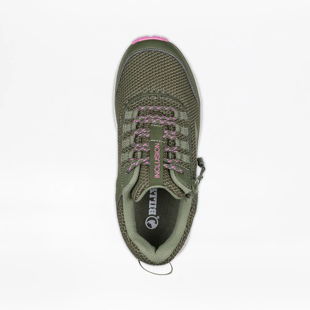 Billy Footwear (Womens) - Inclusion Trail Olive/Pink Trainers - Image 5