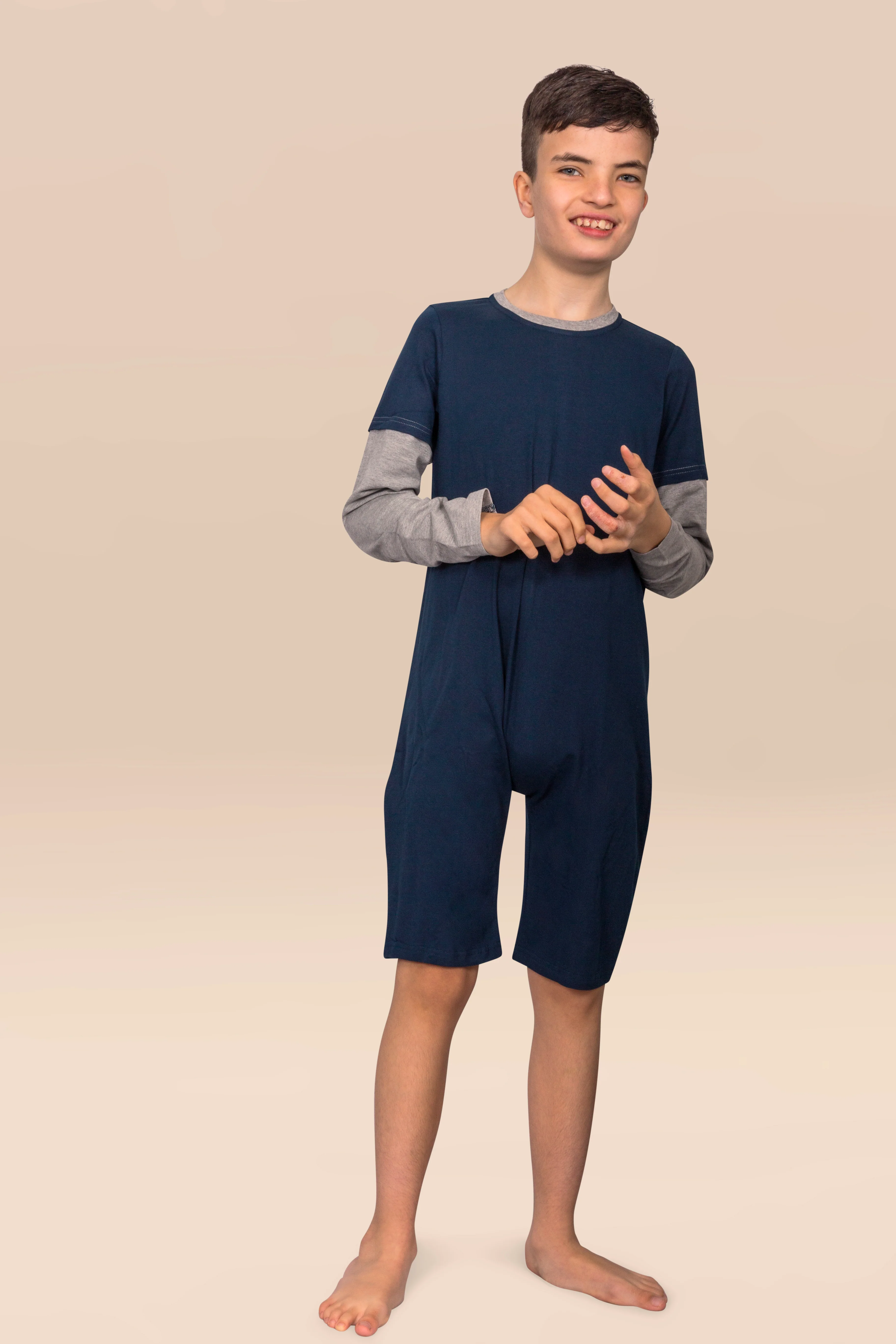 KayCey®Z Secret Zip Back Jumpsuits (Kids) - Long Sleeve / Knee Length - Image 6